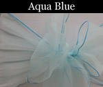 Organza Aqua Blue
