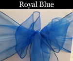 Organza Royal Blue