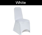 White Spandex Chair Covers